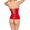 Black Level Corset VINYL CORSAGE Rouge